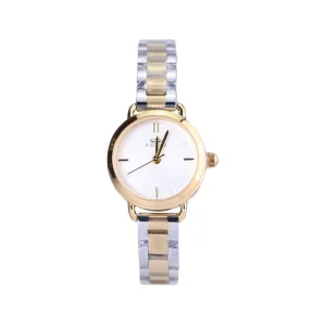 ساعت مچی عقربه ای الگانس زنانه فلزی نقره ای طلایی 8021/2