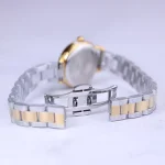 قفل ساعت مچی عقربه ای الگانس زنانه فلزی نقره ای طلایی 8021/2