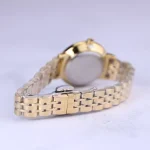 بند ساعت مچی الگانس زنانه فلزی طلایی صفحه سفید 8022/4