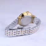 بند ساعت مچی عقربه ای الگانس زنانه فلزی صفحه طلایی 8022/5