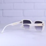 دسته عینک آفتابی گوچی زنانه فریم مربع سفید 9919/5