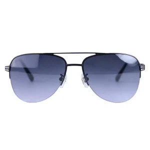 عینک آفتابی گوچی مردانه نیم فریم مشکی فلزی GG 1354/4