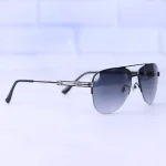 عدسی عینک آفتابی گوچی مردانه نیم فریم مشکی فلزی GG 1354/4