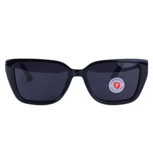 عینک آفتابی هرمس فریم مستطیل مشکی پلاریزه P 364/1