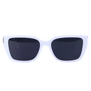 عینک آفتابی هرمس فریم مستطیل سفید پلاریزه P 364/6