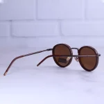 دسته عینک آفتابی ماتریکس فریم گرد قهوه ای P 1916/3