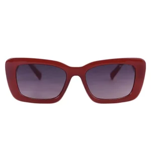 عینک آفتابی میو میو زنانه فریم گربه ای زرشکی SMU07YS/3