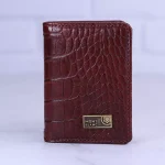 کیف جاکارتی چرم مونت بلانک کد 40 زرشکی
