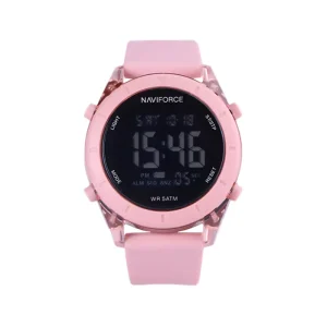 ساعت مچی تینیجری نیوی فورس بند رابر صورتی دیجیتالی 7108/2