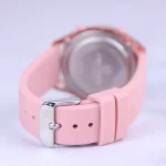 قفل ساعت مچی تینیجری نیوی فورس بند رابر صورتی دیجیتالی 7108/2