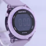 صفحه ساعت مچی تینیجری نیوی فورس بند رابر بنفش دیجیتالی 7108/4
