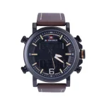 ساعت مچی نیوی فورس مردانه دو زمانه بند چرم قهوه ای 9135/3