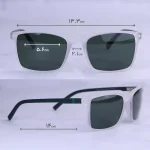 ابعاد عینک آفتابی اوگا پلاریزه فریم مستطیل عدسی سبز 78020/9