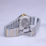 قفل ساعت عقربه ای امگا زنانه فلزی نقره ای طلایی 88988004/2