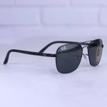 عدسی عینک آفتابی ری بن فریم فلزی مربع مشکی RB 5707/1