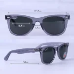 ابعاد عینک آفتابی ری بن فریم طوسی استیت RB 2140P-52/1