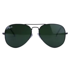 عینک آفتابی ری بن مردانه فلزی عدسی سبز خلبانی RB 3025/5
