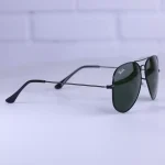 عدسی عینک آفتابی ری بن مردانه فلزی عدسی سبز خلبانی RB 3025/5