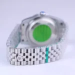 بند ساعت مچی رولکس مردانه فلزی دیت جاست صفحه مشکی 4043/54
