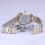 قفل ساعت مچی سولیدا زنانه فلزی طلایی صفحه مربع سبز L 6123/6