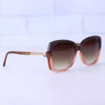 عدسی عینک آفتابی زنانه تیفانی فریم قهوه ای گرادیان TF 4385/3