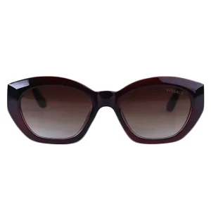 عینک آفتابی ورساچه زنانه فریم پروانه ای قهوه ای 27128/2