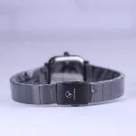 بند ساعت مچی ویتوریا زنانه فلزی مشکی صفحه مربع 3386/4