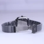 قفل ساعت مچی ویتوریا زنانه فلزی مشکی صفحه مربع 3386/4