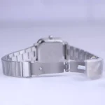 قفل ساعت مچی ویتوریا زنانه فلزی نقره ای صفحه مربع مشکی 3386/5