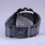 بند ساعت مچی ویتوریا مردانه فلزی مشکی صفحه مربع سبز VT 3185/11