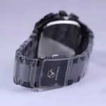 بند ساعت مچی ویتوریا مردانه فلزی صفحه مربع مشکی VT 3185/1