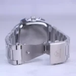 قفل ساعت مچی ویتوریا مردانه فلزی صفحه مربع سرمه ای VT 3185/7
