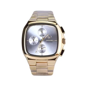ساعت مچی ویتوریا مردانه فلزی قاب مربع طلایی VT 3185/8