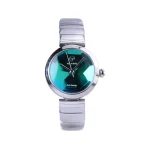 ساعت مچی ویتوریا زنانه فلزی نقره ای صفحه سبز VT 3395/1