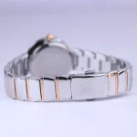 بند ساعت مچی ویتوریا زنانه فلزی نقره ای رزگلد صفحه سبز VT 3395/5
