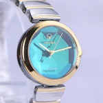 نمای نزدیک ساعت مچی ویتوریا زنانه فلزی صفحه سبز آینه ای VT 3395/7