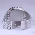 قفل ساعت مچی ویتوریا مردانه فلزی صفحه مربع سبز VT 3403/4