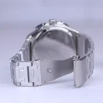 قفل ساعت مچی ویتوریا مردانه فلزی نقره ای صفحه مشکی VT 3404/1