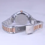 قفل ساعت مچی ویتوریا زنانه فلزی نقره ای رزگلد قاب مربع VT 3412/5