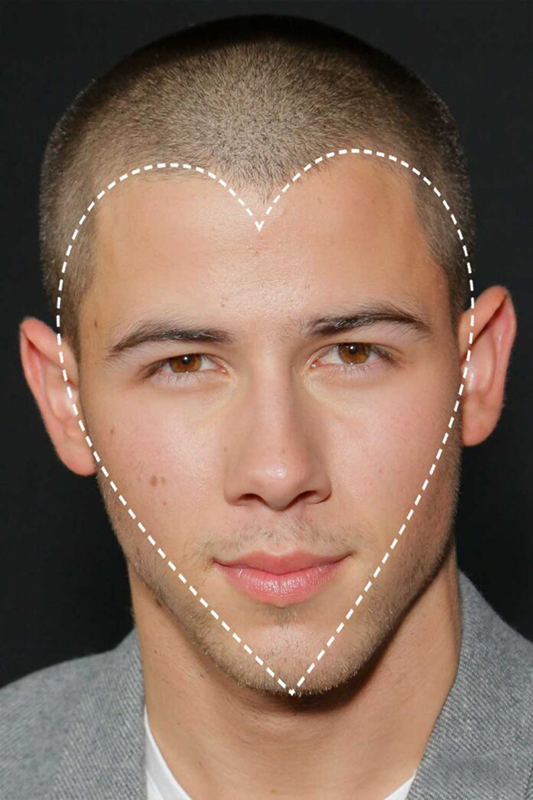 عینک آفتابی برای آقایان صورت قلبی