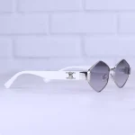 عینک آفتابی فشن زنانه سلین نقره ای A 3337/4 دسته سفید