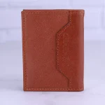 کیف جاکارتی چهار برگ چرم چرمسال کد 012 عسلی