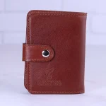 کیف جاکارتی چرم چرمسال کد 014 قهوه ای روشن