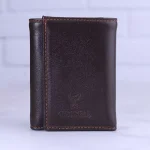 کیف جاکارتی چرم چرمسال کد 013 قهوه ای تیره