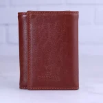 کیف جاکارتی چرم چرمسال کد 013 قهوه ای روشن