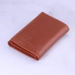 نمای کیف جاکارتی چرم چرمسال کد 013 عسلی