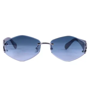 عینک فشن کلویی زنانه بدون فریم عدسی آبی WH 4115/4