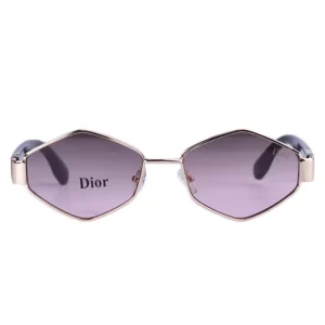 عینک فشن دیور زنانه فریم چندضلعی عدسی صورتی A 147/6