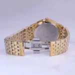 قفل ساعت مچی عقربه ای الگانس مردانه فلزی تمام طلایی G 030/3