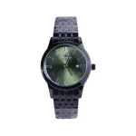 ساعت عقربه ای الگانس زنانه فلزی مشکی صفحه سبز L 030/2